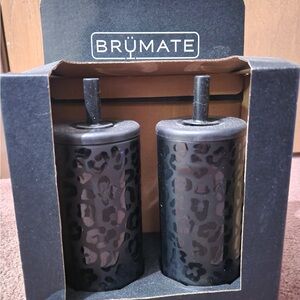 BrüMate Black Leopard Print Tumblers